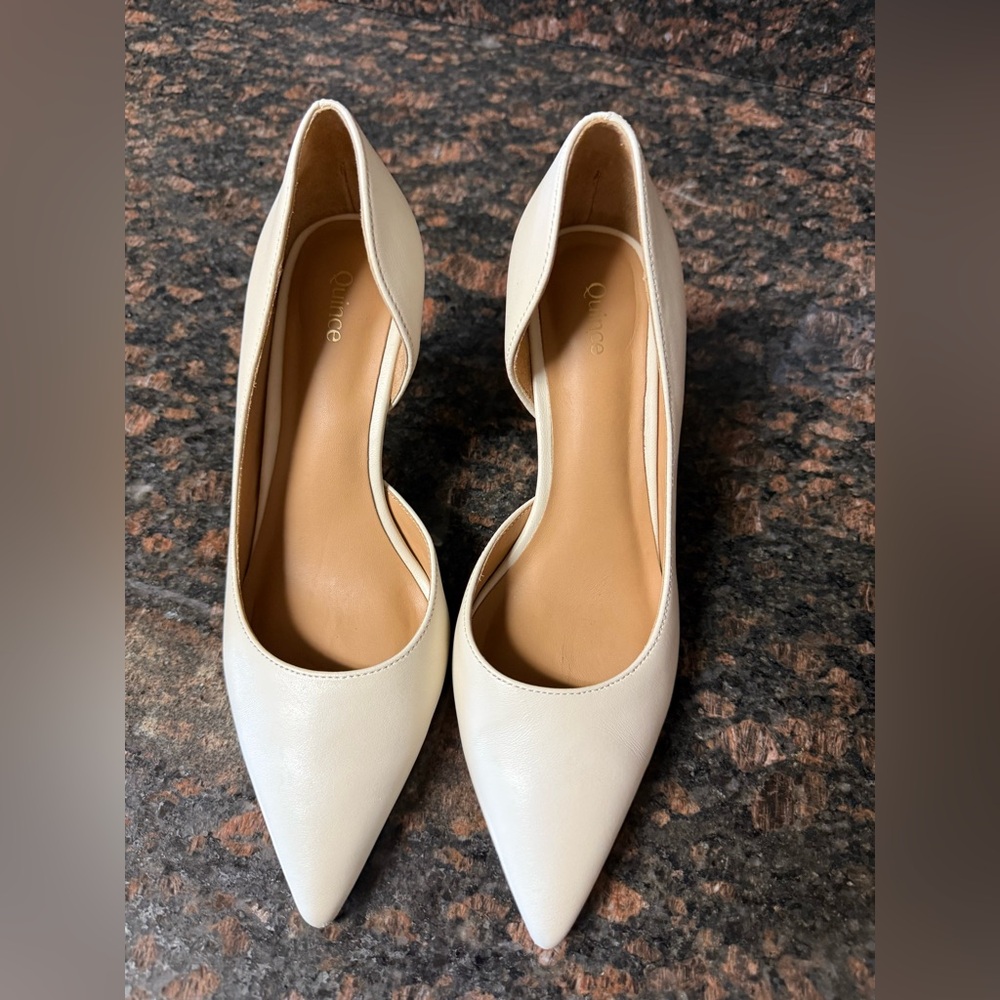 Quince Cream Heels